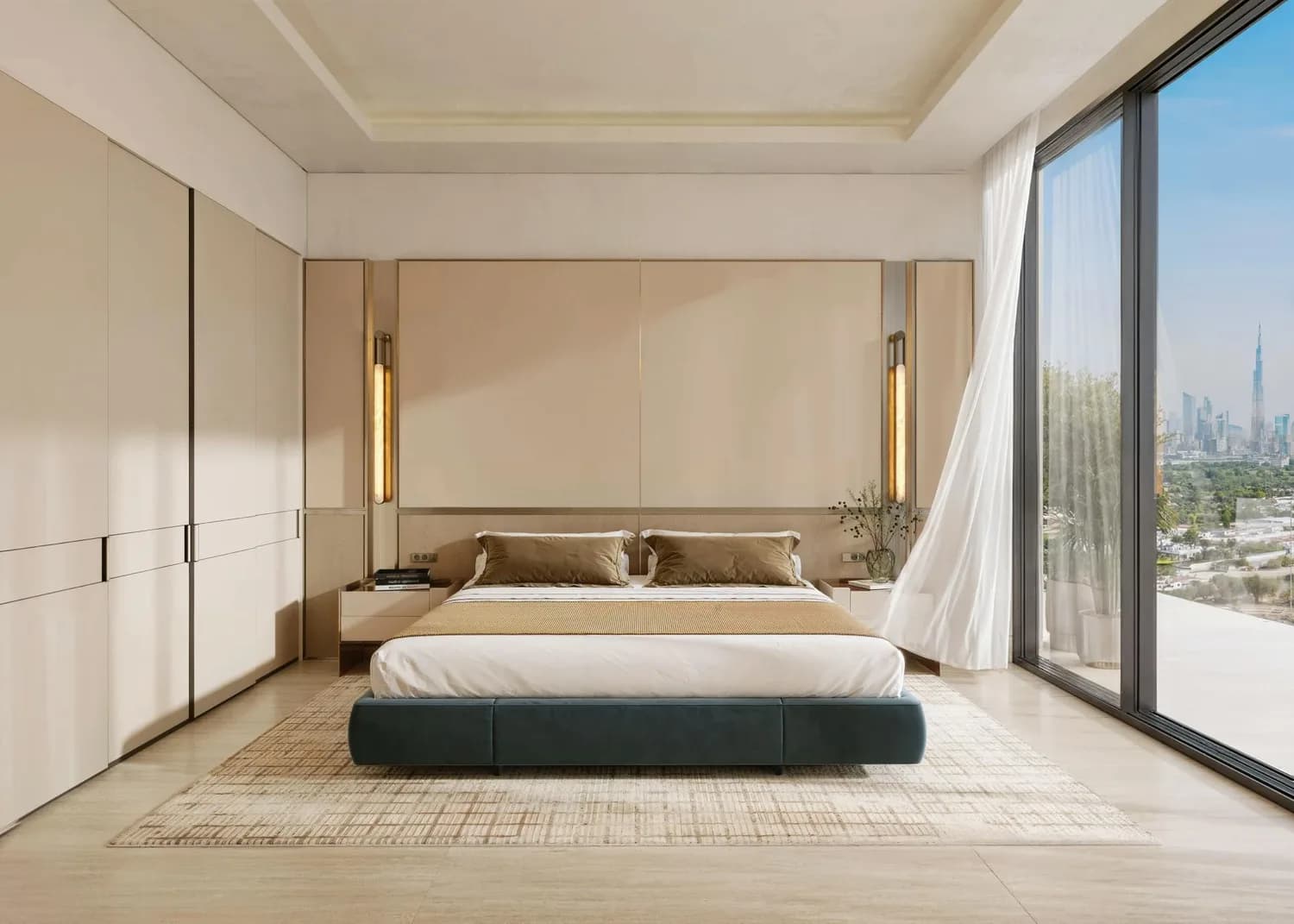 Bedroom at Binghatti Wraith